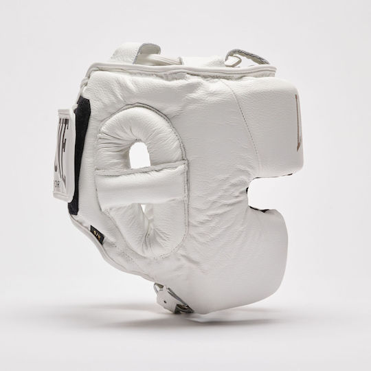 Leone Boxing Helmet Adult Full Face White