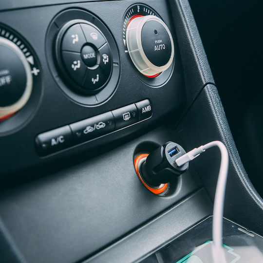 Încărcător Auto 2.4A cu Porturi 2xUSB Culoare Neagră