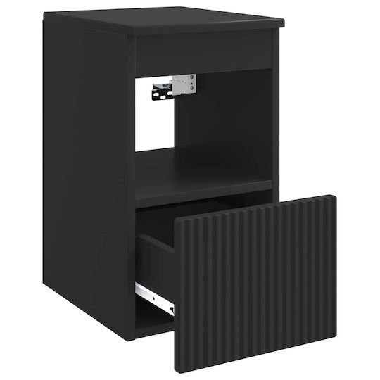 vidaXL Bench Without Sink M30xD35xH50cm Black
