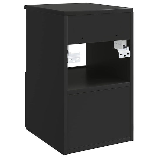 vidaXL Badezimmer Waschtisch-Einheit Ohne Waschbecken M30xB44.5xH50cm Schwarz
