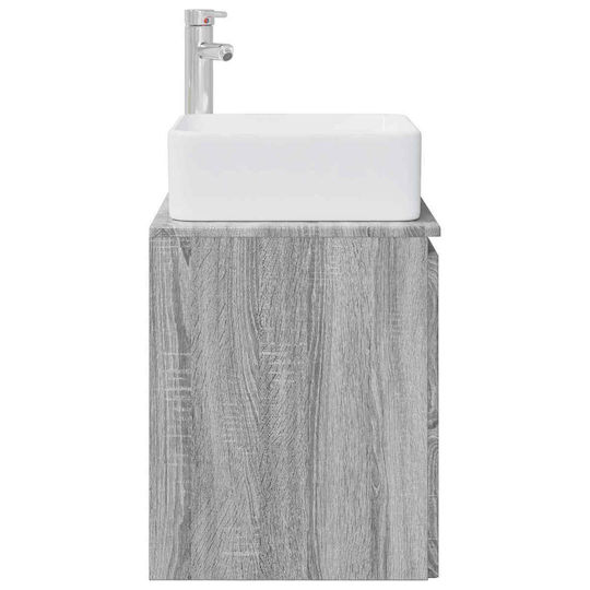 vidaXL Bathroom Vanity Unit with Sink L49.5xW41xH63cm Gray