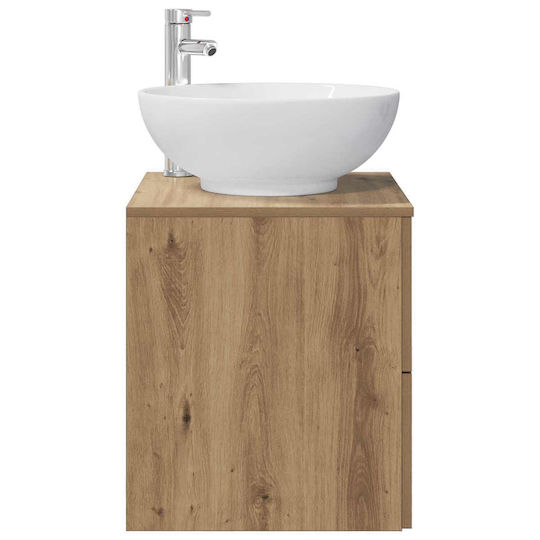 vidaXL Badezimmer Waschtisch-Einheit M49.5xB44.5xH66.5cm Eiche