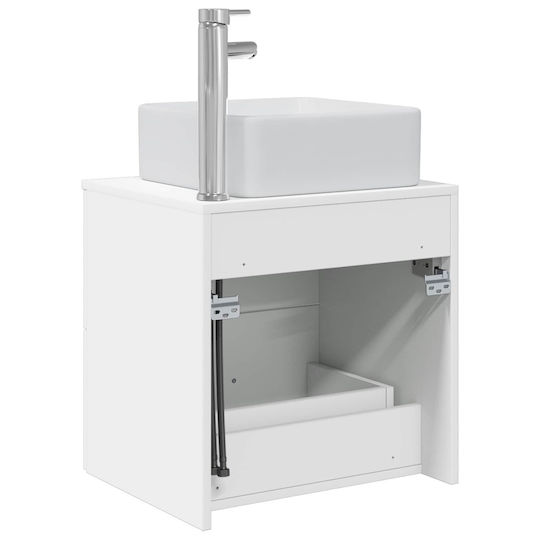 vidaXL Badezimmer Waschtisch-Einheit M49.5xB41xH63cm Weiß