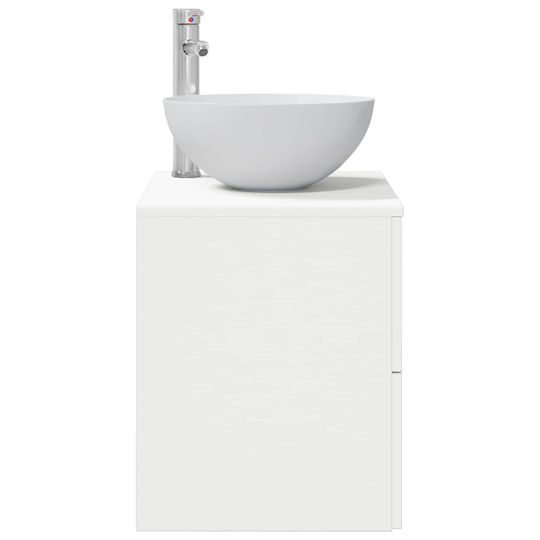 vidaXL Badezimmer Waschtisch-Einheit M49.5xB41xH64.5cm Weiß