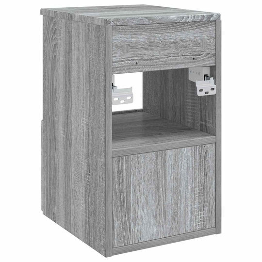vidaXL Badezimmer Waschtisch-Einheit M30xB35xH50cm Grau Sonoma