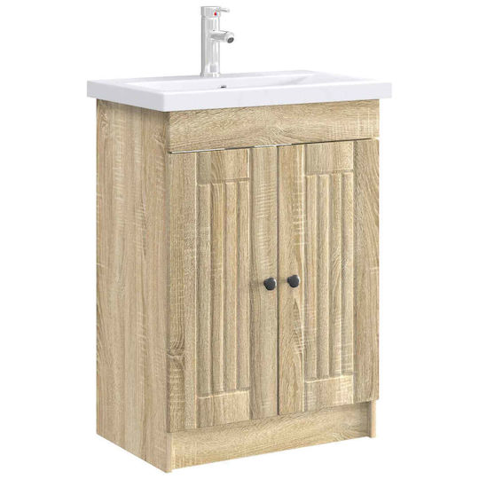 vidaXL Pangă Fără Lavoar M56xA37.5xÎ81cm Stejar Sonoma