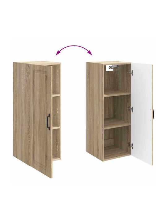 Wall Brown Kitchen Cabinet 33x34.5x90cm