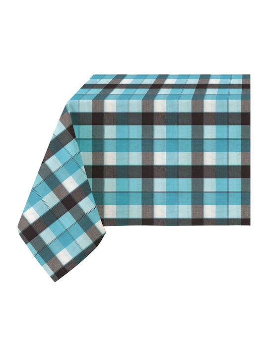 Sunshine Checkered 6997 Turquoise 140x140cm