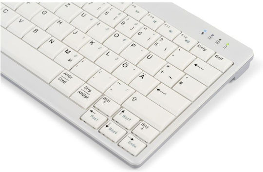 Bakker Elkhuizen UltraBoard 950 V2 Ασύρματο Bluetooth Πληκτρολόγιο Αγγλικό UK Λευκό