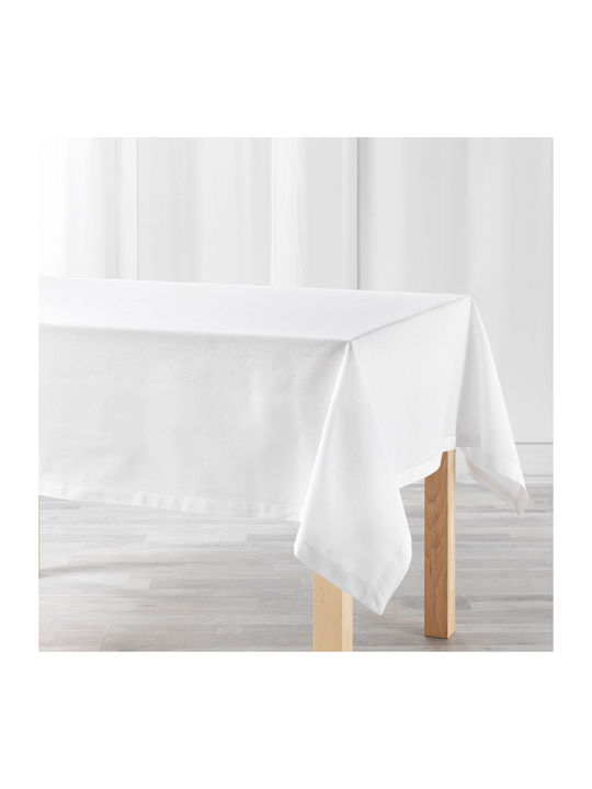 Tablecloth Cotton L-C Charline Blanc 140x240cm