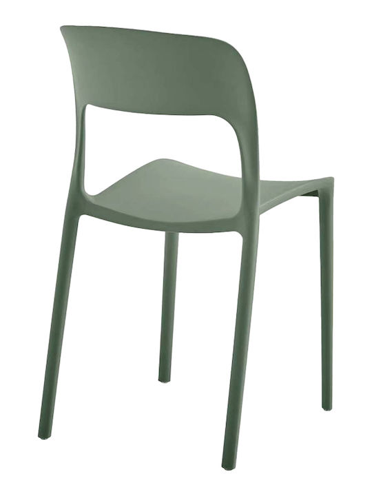 Outdoor Chair Polypropylene Zanna Dark Green 40x53x78cm