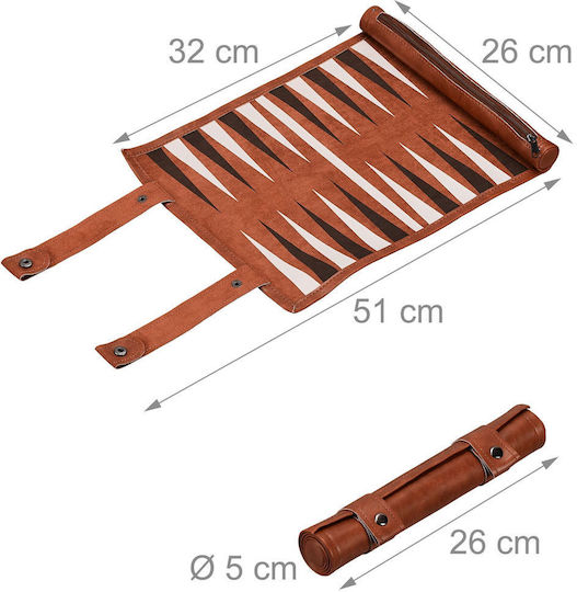 Relaxdays Würfel für Backgammon 30 Stück