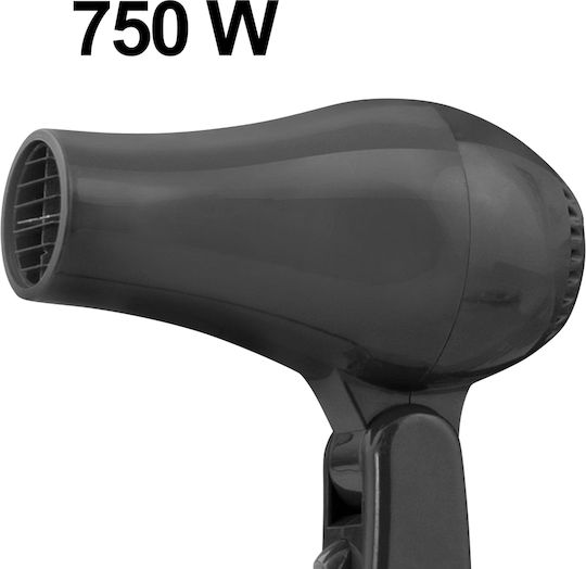 Avizar Reisehaartrockner 750W Kompakter Faltbarer Format Schnelles Trocknen Schwarz