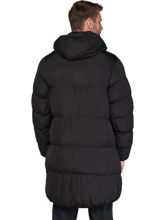 3 σε 1 Χειμωνιάτικο Μπουφάν Puffer Αντιανεμικό Black