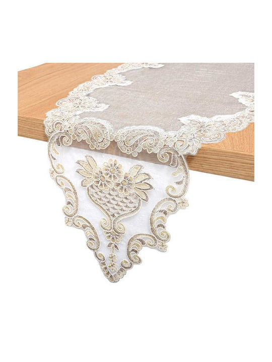 Fylliana Tablecloth Linen Coffee 150x40cm