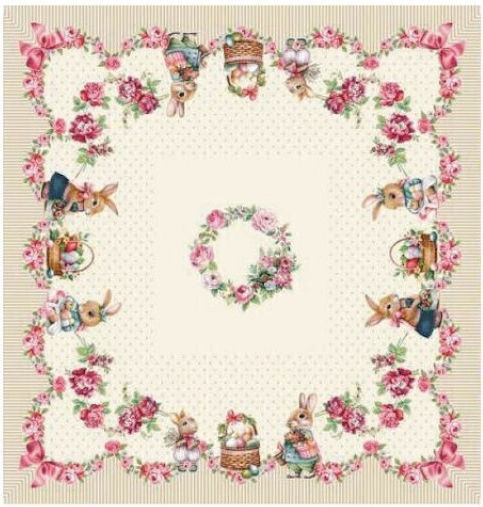 Vassiliadis Bros Checkered Tablecloth Li 100x100cm