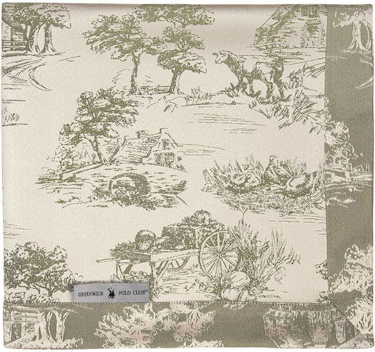 Das Home Tischtuch 3015 Ecru, Olive 170x300cm