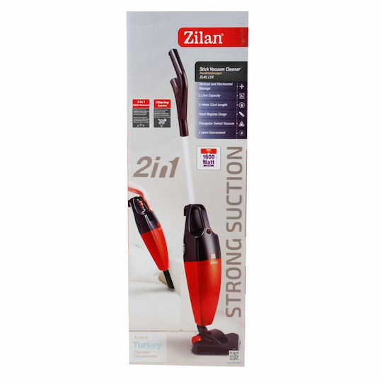 ZLN1235_3 Aspirator Electric 2 în 1 Stick & De Mână 800W Roșu