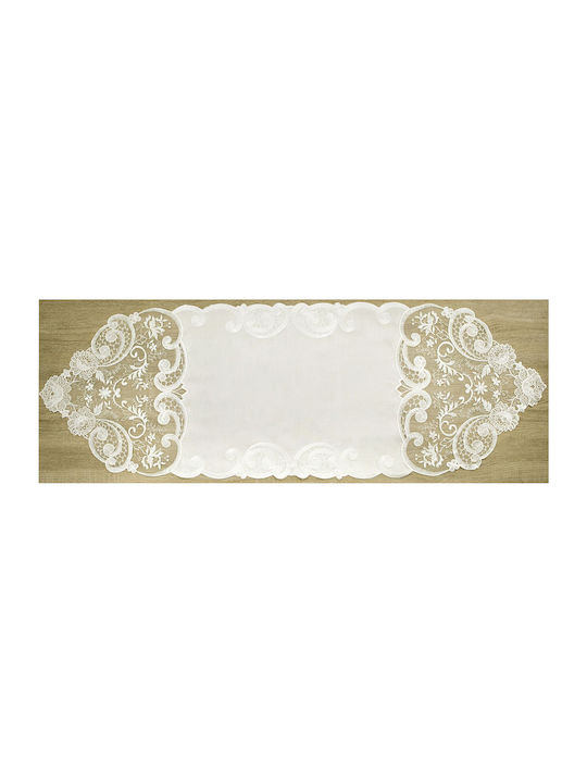 F&L F&L Ecru Tischdecke 40x119cm