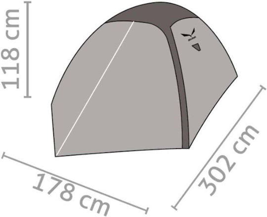 Salewa Atlas Iii Σκηνή Camping Πράσινη 3 Εποχών για 3 Άτομα