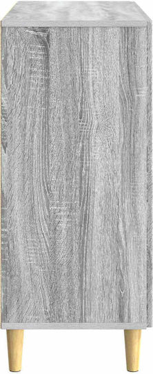 Μπουφές Ξύλινος Γκρι 89x34.5x80cm