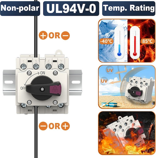 Sinotimer Comutator Pe Șină Tetrapolar 1200V 32A