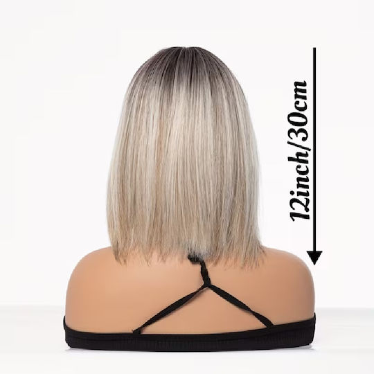 Animis Beauty Perücke mit Synthetisches Haar in Blond Farbe 40cm