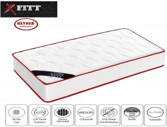 SteweHome Saltea Ortopedică King Size 200x200x23cm cu Arcuri
