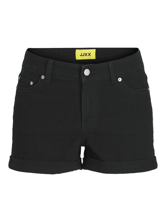 Damen-Shorts - Bermudas Hoch Taille Schwarz