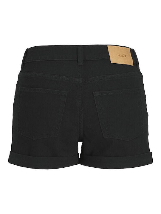 Damen-Shorts - Bermudas Hoch Taille Schwarz