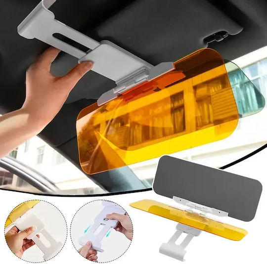 Parasolar Auto 2 În 1 Zola Zi Noapte Protecție UV Reduce Orbirea Prindere Cu Clips 32 X 13,5 Cm