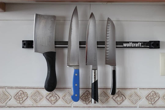 Wolfcraft Schraubstockzubehör Magnetische Werkzeughalterungsschiene 460mm 6806000 1Stück