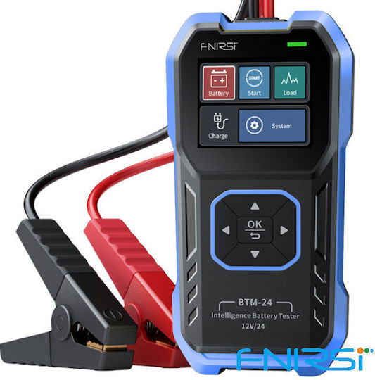 Fnirsi Digitaler Batterietester mit Krokodilklemmen