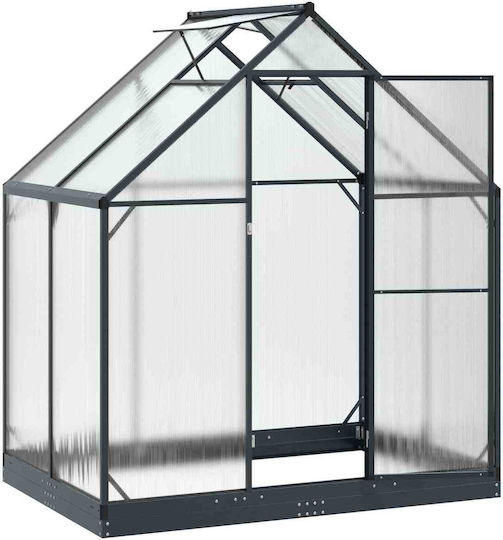 Garden Greenhouse Door Anthracite 183.5 x 123 x 207 cm 42036859 Anthracite