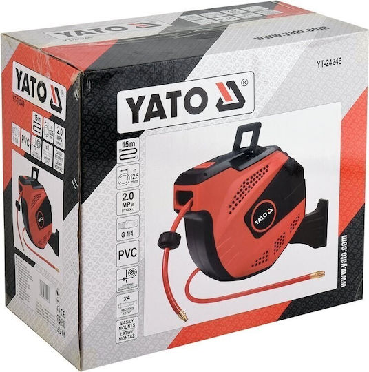 Yato YT-24246 Гумен Гум 15м С Макара Ф12.5мм