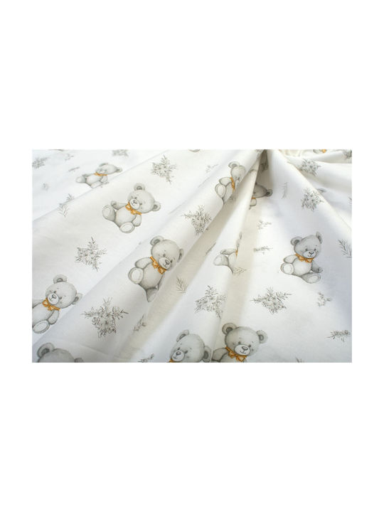 Dimcol Σετ Μονά Newborn Bear 717 White-grey 160x240cm