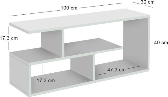 TV-Ständer Forever Weiß M100xP30xH40cm