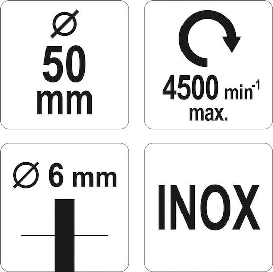 Yato YT-47497 Συρματόβουρτσα Καμπάνα για Δράπανο 50mm