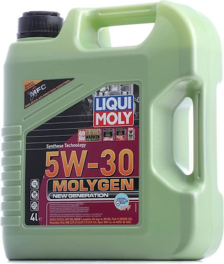 Liqui Moly Molygen New Generation Συνθετικό Λάδι Αυτοκινήτου 5W-30 4lt