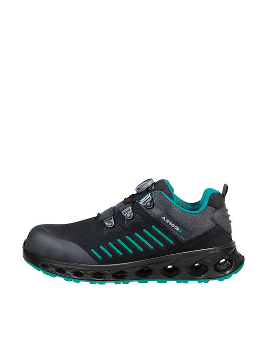 Cofra Waterproof Safety Shoe Black S3S With Certification ESD FO SR