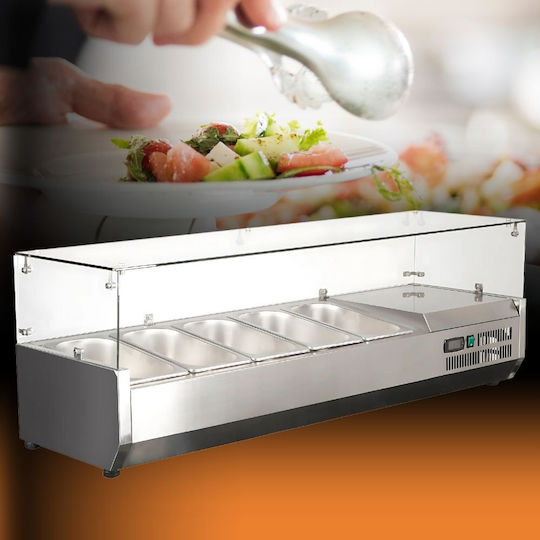 Dynamic Βιτρίνα Συντήρησης με Χωρητικότητα 52lt 130.5x39.5x43.5cm