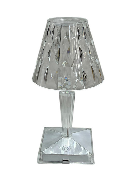 TnS Diamond Lampă de Masă cu Abajur Transparent și Bază