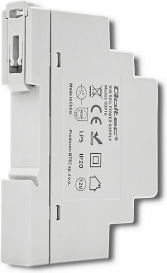 Qoltec DIN-Schienen-Netzteil mit Ausgang 12V und Leistung 15W 1.25A
