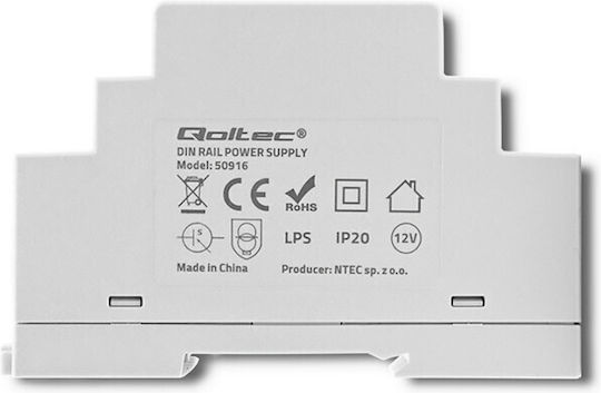 Qoltec DIN-Schienen-Netzteil mit Ausgang 12V und Leistung 15W 1.25A