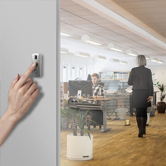 Qoltec Metal Exit Button Silver