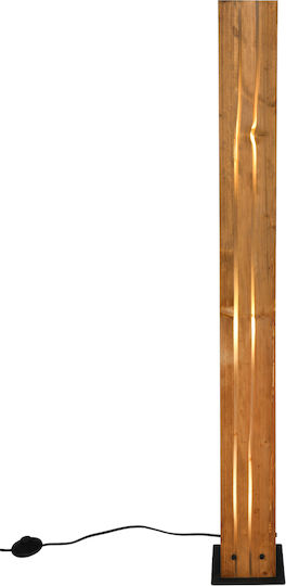 Trio Lighting Винтидж Подова Лампа В121xД16см. с Цокъл за Крушка E27 Бежов
