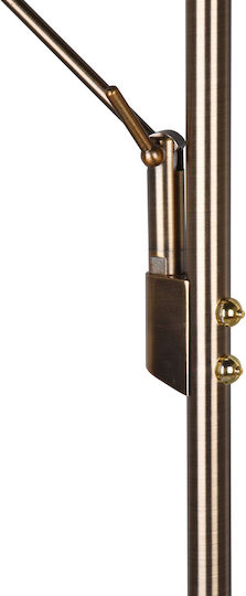 Trio Lighting Brantford LED Floor Lamp H180xW30cm. with Adjustable White Light 3500lm Copper