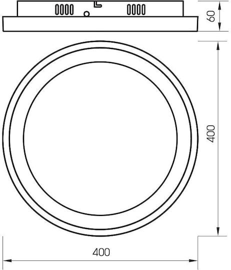 Deckenleuchte montieren Alexa-c Led 60w Cct 3290lm 230v Dim Breite / Durchmesser Φ40 Weiß 5251