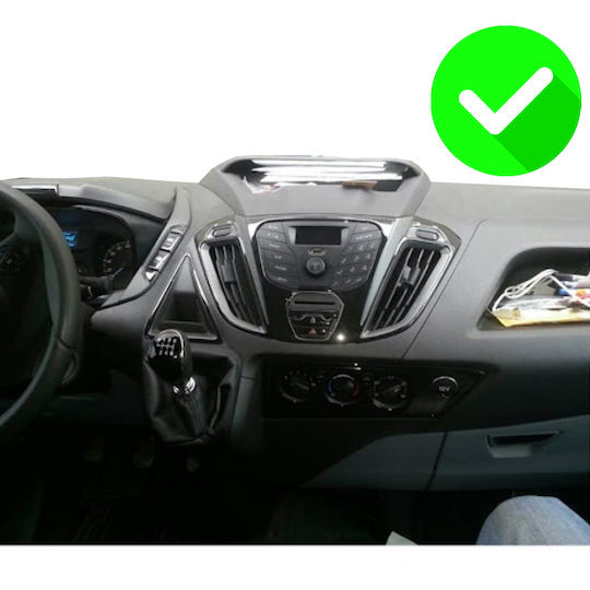 Carmedia Ηχοσύστημα Αυτοκινήτου για Ford Transit Custom / Tourneo Custom 2013-2019 (Bluetooth/USB/WiFi/GPS/Apple-Carplay/Android-Auto) με Οθόνη Αφής 12.3"