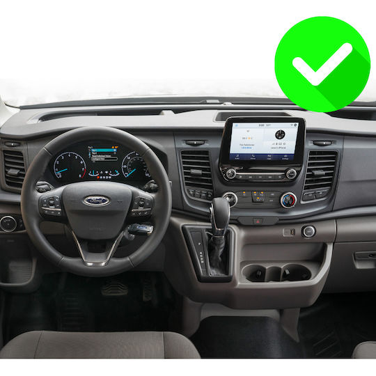 Carmedia Car Audio System for Ford Transit Custom / Tourneo Custom 2019 (Bluetooth/USB/WiFi/GPS/Apple-Carplay/Android-Auto) with Touch Screen 12.3"